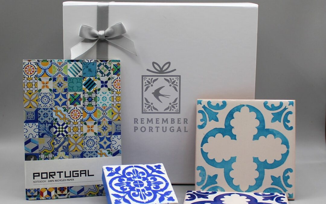 Gift box luxo brinde Premium Portugal Azulejos